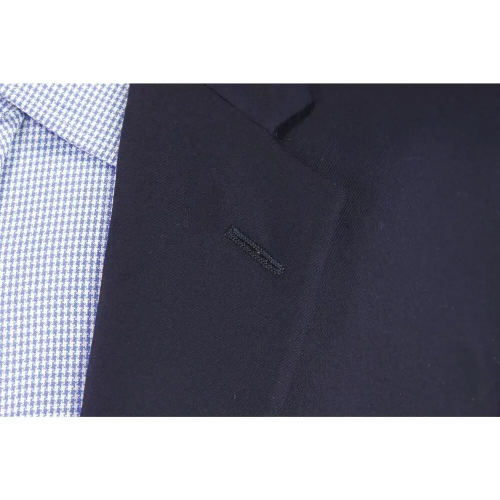 Maus & Hoffman Navy Blue 100% Cashmere 2-Btn Blazer Jacket 44S